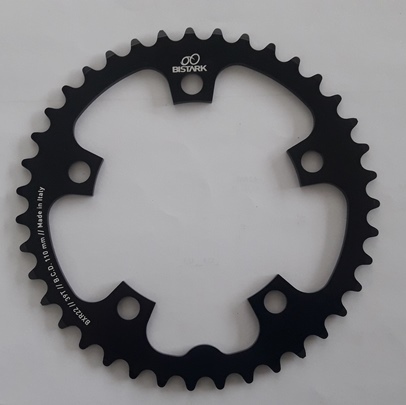 BXR22 - Corona 39T B.C.D. 110 mm strada per posizione interna