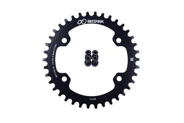 XK500B47 - Monocorona 38T B.C.D. 110 mm Compatibile Shimano GRX FC-RX600 e 800